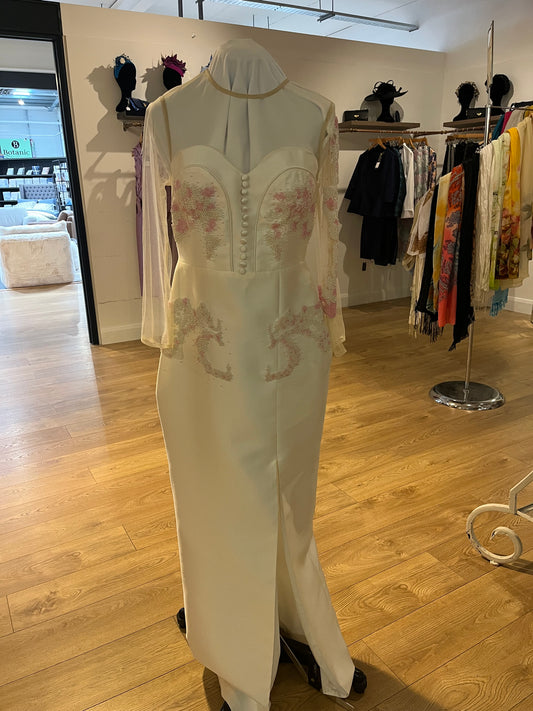 White Beaded Dress Sample