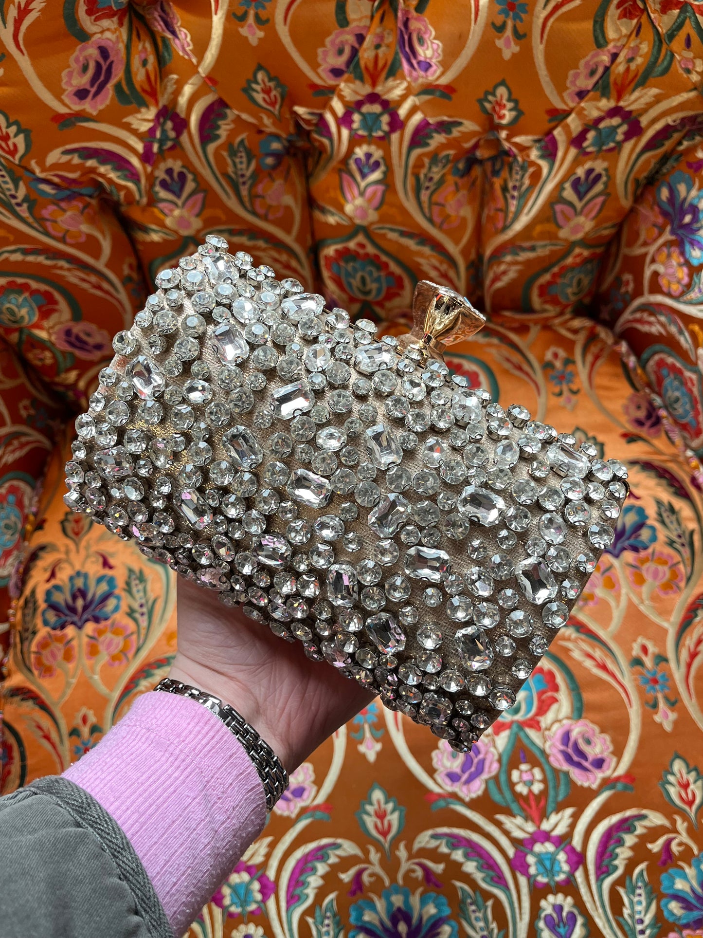 Multi Jewel Clutch Bag