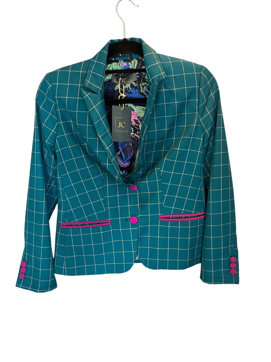 Dark Green Checkered Jacket Sample