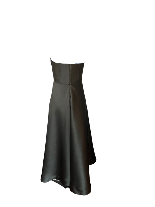 Black Sample Strapless Gown