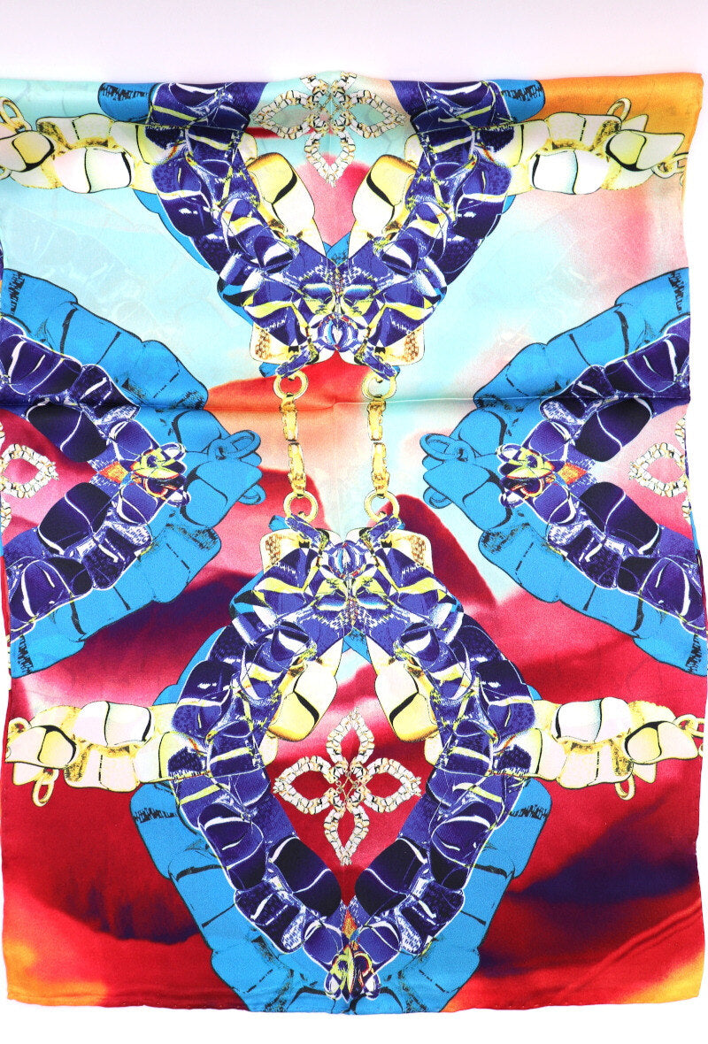 Multi Chain Print Silk