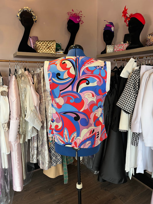 Swirl Print Sample Top