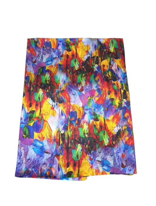 Multi Colour Print Silk Scarf