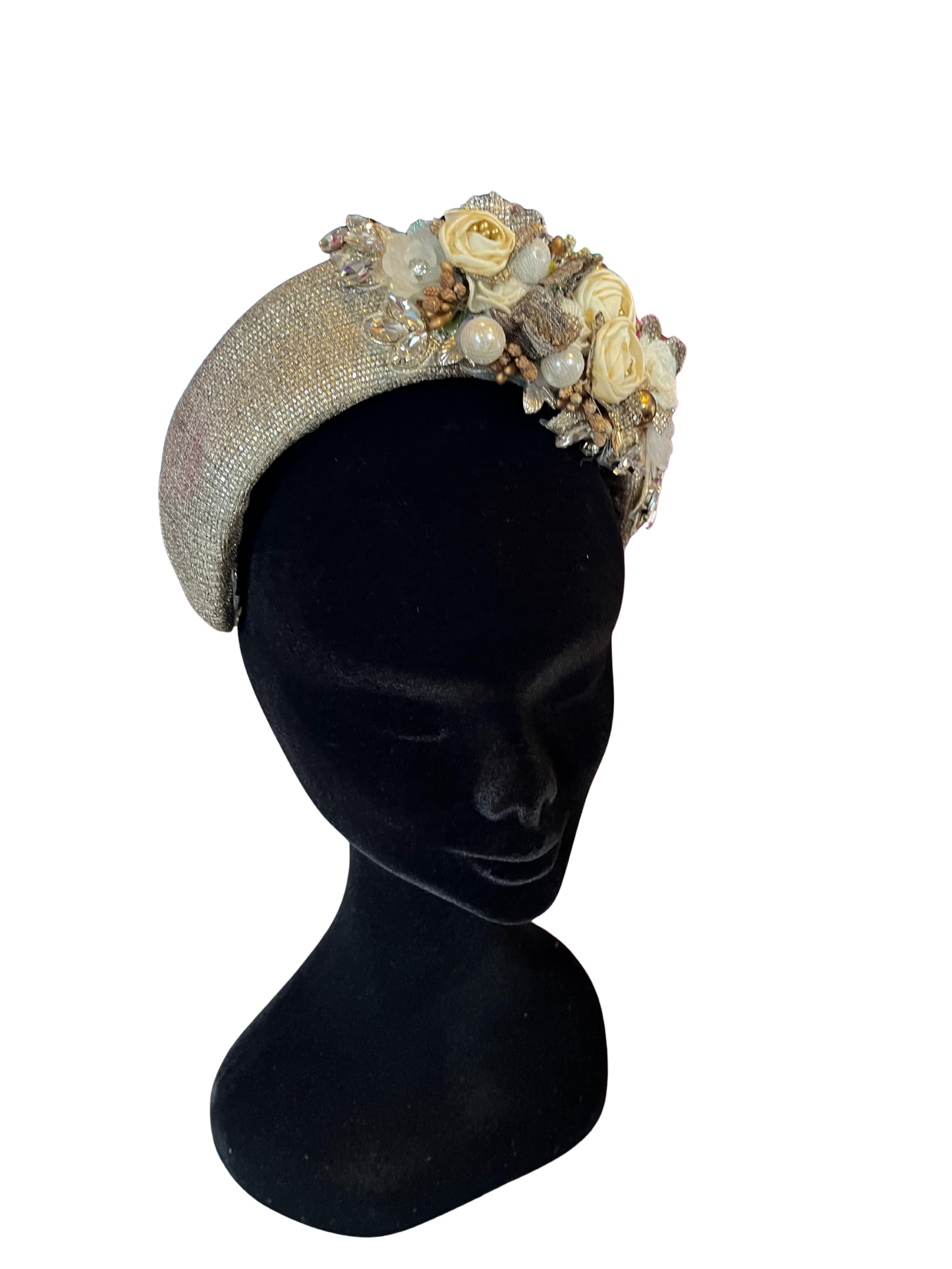 Gold flower hairband