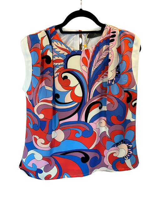 Swirl Print Sample Top