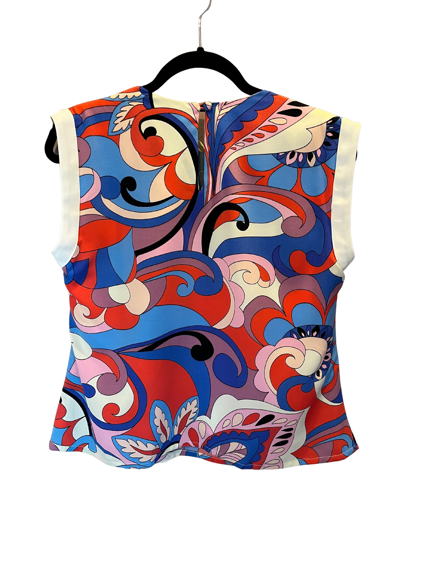 Swirl Print Sample Top