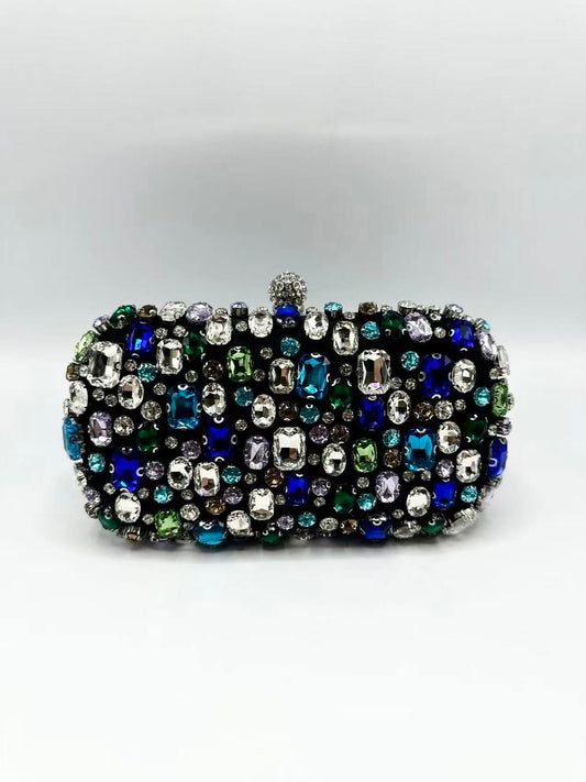 Black Rhinestone Clutch