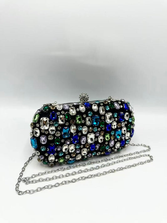 Black Rhinestone Clutch