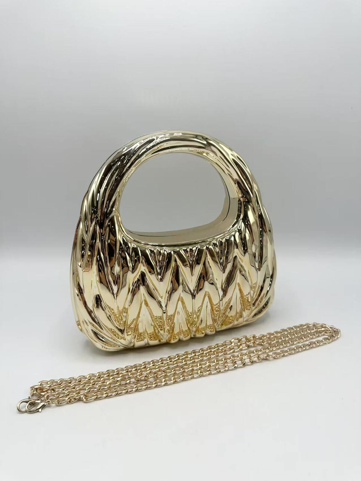 Embossed Chevron Handbag