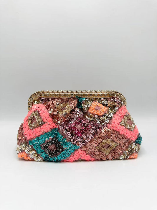 Pink Soft Sequin Bag