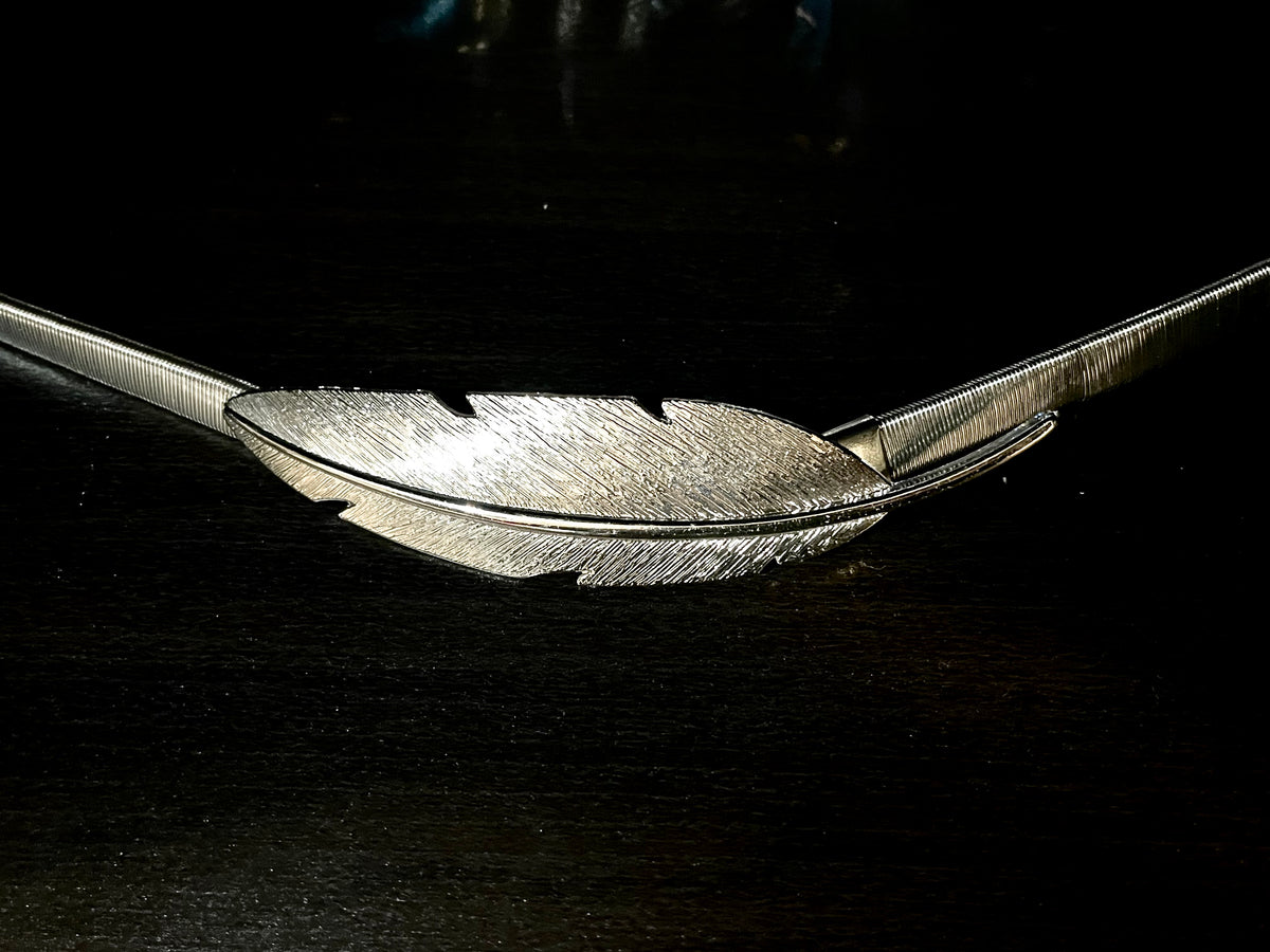 Silver Feather Belt