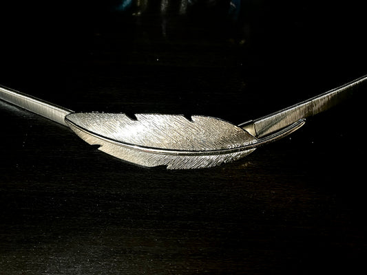 Silver Feather Belt