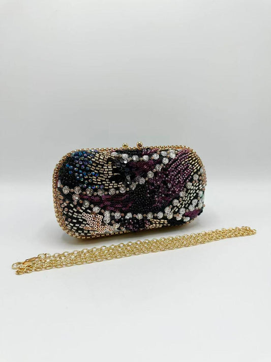 Black Sequin Clutch