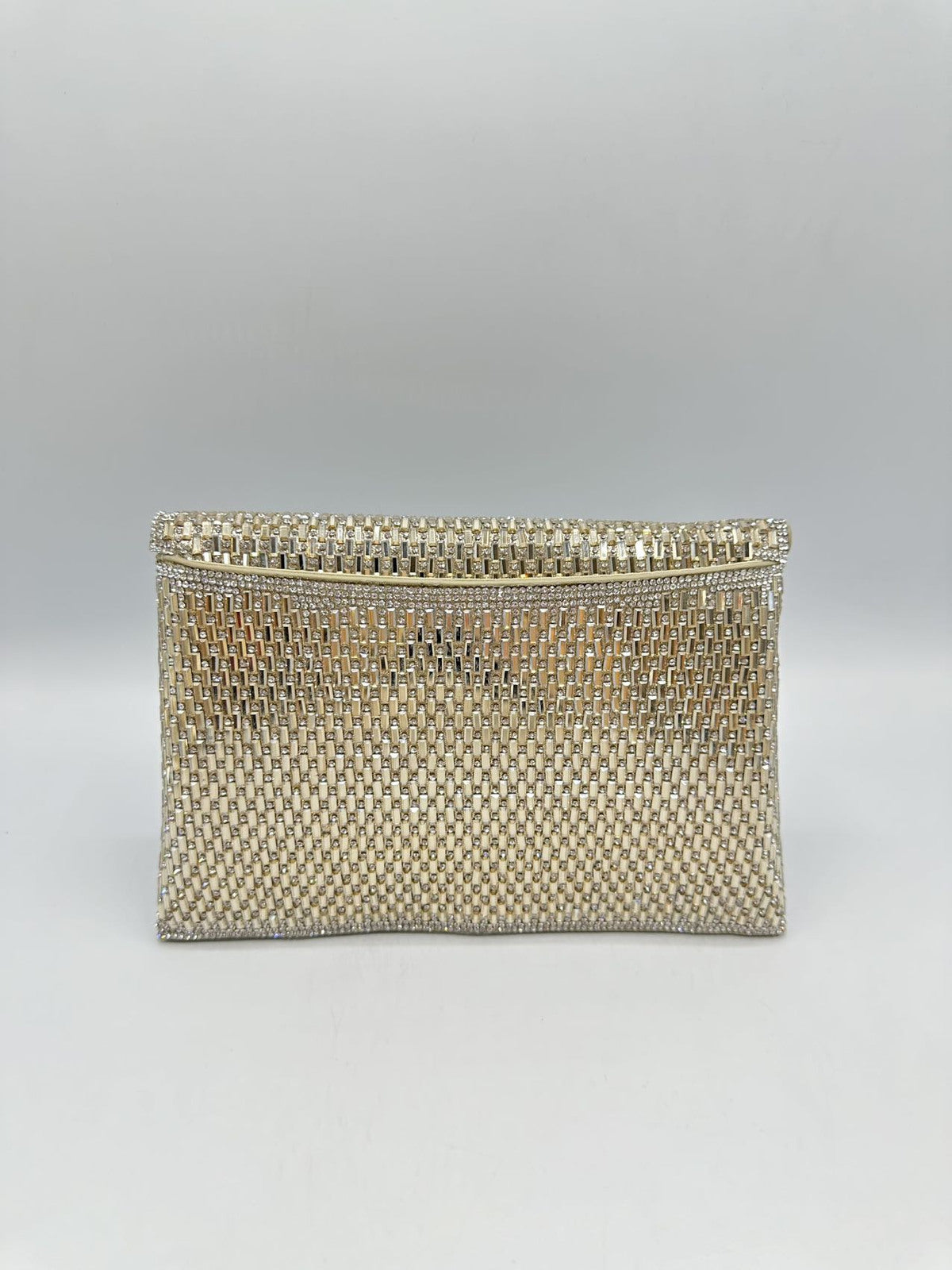 Gold Rhinestone Envelope Bag