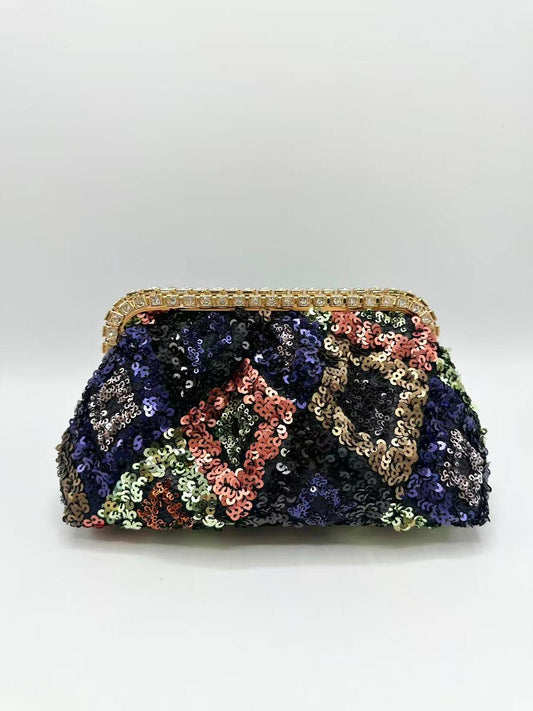 Black Soft Sequin Bag